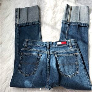 Tommy Hilfiger fold up straight leg jeans. Size 3.